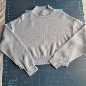 Women's Light Blue Sweater Cardigan Y2K softgirl Coquette Beach Coastal Soft